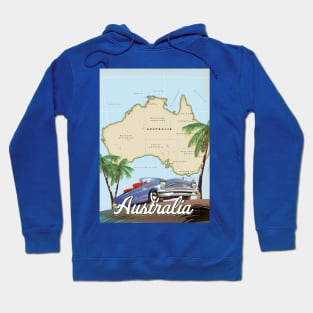 Australia travel map Hoodie